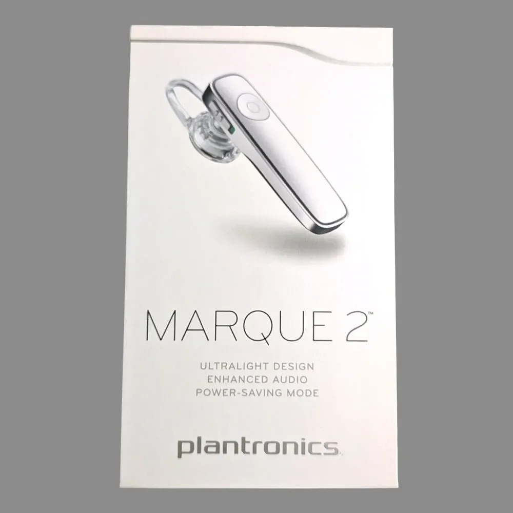 Plantronics Marque 2 Wireless Headset M165 Bluetooth Enhanced Audio White Sealed